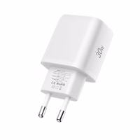 Tech-Protect NCA30 PD 30W QC3.0 USB-A / USB-C sienas lādētājs + USB-C / USB-C kabelis 100cm - balts