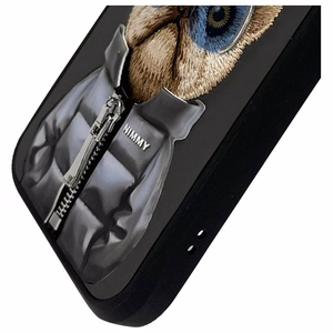 NIMMY viedtālruņa apvalks COOL&CUTE 2.0 Suns priekš IPHONE 15 Pro melns