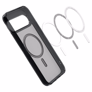 Spigen Ultra Hybrid Mag vāciņš ierīcei Google Pixel 10 Pro XL, ar MagSafe, caurspīdīgs un melns