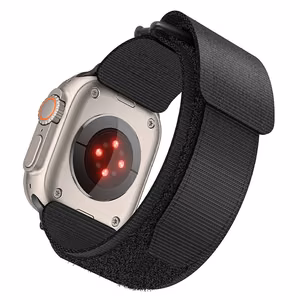 FORCELL F-DESIGN FA05 neilona siksniņa APPLE pulkstenim 42 / 44 / 45 / 49 mm melnā krāsā