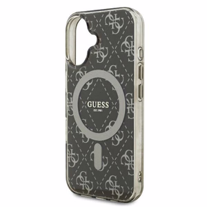 Guess IML 4G Fons Magnētiskais viedtālruņa apvalks iPhone 16 Plus - brūns