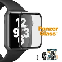 PanzerGlass Izliekts antibakteriāls rūdītais stikls Apple Watch 4/5/6/SE - 40mm - melns