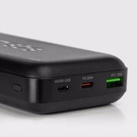 Portatīvais lādētājs SBS TTBB20000PD20K 20000 mAh 20W PD USB-C, USB-A, Micro-USB - melna
