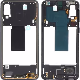 Middle housing Samsung A405 A40 2019 melns ar buzzer un sides buttons original (used Grade B)