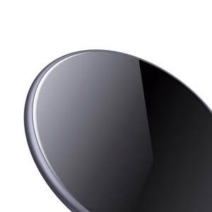Crong PowerSpot Qi 15 W USB-C bezvadu lādētājs ar rūdīta stikla pārklājumu, ēnu melns