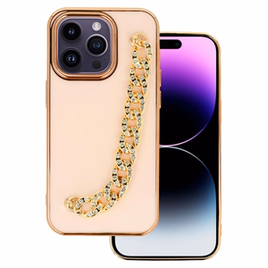 Moderns viedtālruņa apvalks Iphone 14 Plus dizains 4 gaiši rozā
