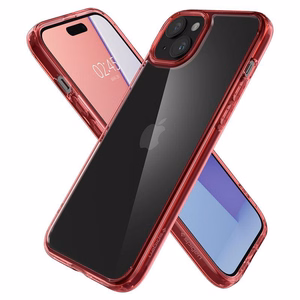 Spigen Ultra Hybrid viedtālruņa apvalks iPhone 15 Plus - sarkans