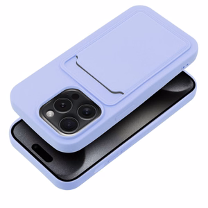 Karteņu viedtālruņa apvalks IPHONE 15 Pro violets