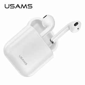 USAMS Austiņas Bluetooth 5.0 TWS LU series bezvadu balts BHULU01 (US-LU001)