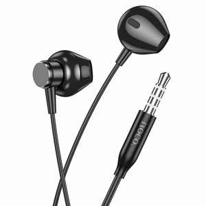 HOCO vadu austiņas Jack 3,5 mm ar mikrofonu M125 melnas
