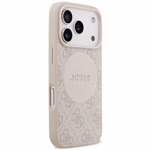 Guess 4G Circle Classic Logo Magnētiskais viedtālruņa apvalks iPhone 17 Pro - rozā