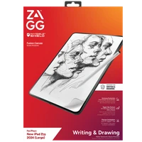 ZAGG InvisibleShield Fusion Canvas Antibakteriāla aizsargplēve, kas imitē papīru, priekš iPad Pro 13" 2024