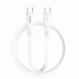 BWOO silikona kabelis X329CC 65W USB-C 1m balts
