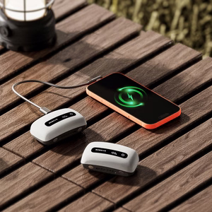 BoboVR BM60-2 6500 mAh akumulatoru komplekts, 2 gab., BoboVR M3 Pro+ un BoboVR M3, ar uzlādes staciju, balts