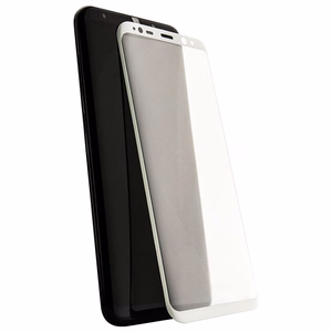 X-Doria Armour 3D Glass 9H rūdīta stikla ekrāna aizsargs Samsung Galaxy S8+, ar baltu apmali