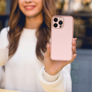 TEL PROTECT luksusa viedtālruņa apvalks Iphone 14 Pro Max gaiši rozā