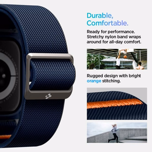 Spigen Lite Fit "Pro" apvalks Apple Watch 10 (46mm) tumši zils