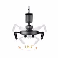 Dudao F2+ viedtālruņa turētājs gaisa ventilācijai, skavu tips - melns