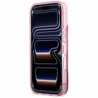 Karl Lagerfeld Liquid Glitter Karl Script Logo MagSafe Maciņš for iPhone 17 Pro - rozā