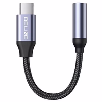 Beline Adapteris USB-C/Jack 3,5mm pelēks DAC Samsung/iPhone 15