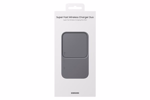 Samsung Duo EP-P5400TBEGEU 15W indukcijas lādētājs ar tīkla lādētāju un barošanas kabeli - melns