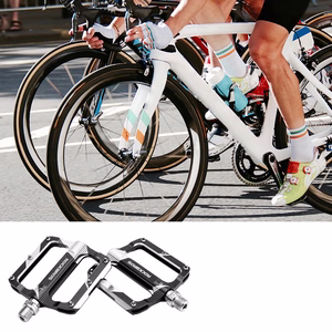 Rockbros K306-BK alumīnija MTB velosipēda pedāļi – melni