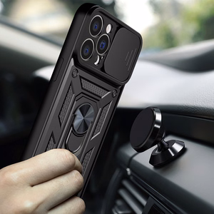 Hybrid Armor Camshield чехол для iPhone 13 Pro бронированный чехол с защитой камеры розовый