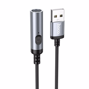 Adapteris USB A uz auto piepīpētāju Hoco 0,3 m UA30 melns