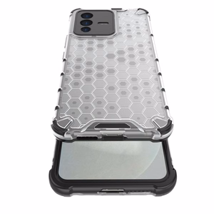 Honeycomb case бронированная крышка с гелевой рамкой для Vivo V23 5G прозрачный
