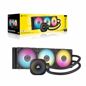 Corsair iCUE LINK TITAN RX RGB procesora šķidruma dzesētājs 12 cm melns 1 gab.