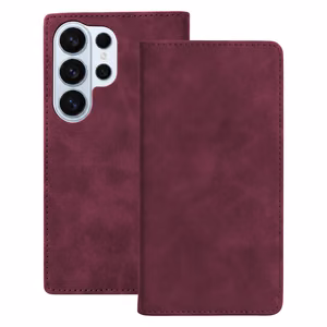 Smart Suede maciņš priekš Samsung Galaxy S25 Ultra, bordo