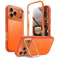 Supcase IBLSN Ares Flip MagSafe maciņš iPhone 17 Pro Max oranžs