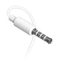 Dudao X10S wisarkans in-ear austiņas 3.5mm mini jack 1.15m - balts