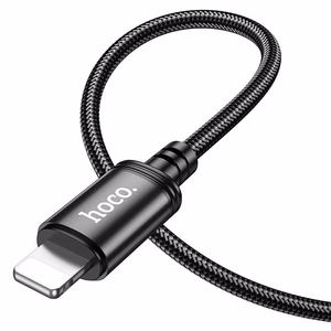 Kabelis USB-A uz Lightning Hoco 2,4A 3 m X91 melns