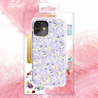 Kingxbar Blossom apvalks dekorēts ar oriģināliem Swarovski kristāliem iPhone 12 mini daudzkrāsains (Gardenija)