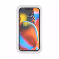 Spigen ALM Glass FC Tempered Glass iPhone 13 / 13 Pro / 14 / 16e - melns 2 gab.