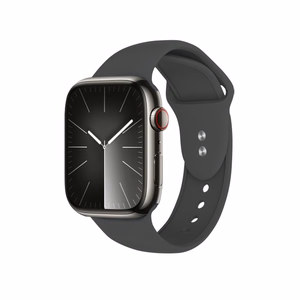 Crong Liquid  siksniņa Apple Watch 44 / 45 / 46 / 49 mm, grafīta krāsā