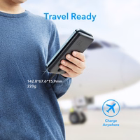 VEGER portatīvais lādētājs 10000 mAh PD QC3.0 2A 20W L10S (W1105PD) melna