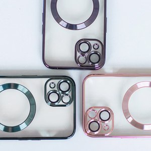 Color Chrome Magnētiskais viedtālruņa apvalks iPhone 12 6,1" melns