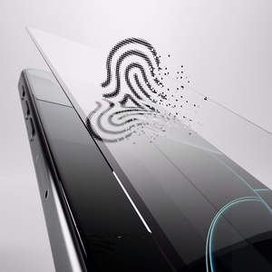 Puro Elastīgais Stikls D3O Hibrīda Stikls ar Melnu Rāmi iPhone 16 Pro Max