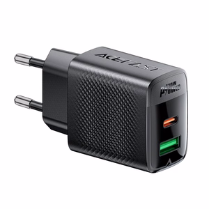 Acefast A98 tīkla lādētājs GaN USB-A / USB-C PD 30W - melns
