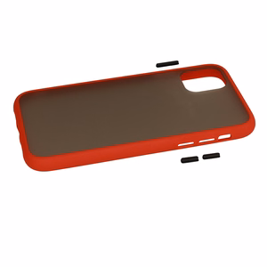 Vennus Color Button Bumper viedtālruņa apvalks Iphone 11 Pro sarkans