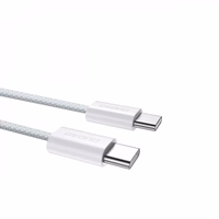 USB kabelis Dudao "L6C" pelēks "Type-C / Type-C" 200cm (līdz 60W)