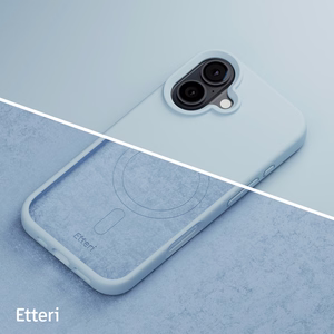 Etteri Silikona mag futrālis iPhone 16 Plus 6,7" gaiši zils