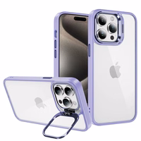 Viedtālruņa apvalks Tel Protect Kickstand ar kameru stiklu (objektīvu) Iphone 12 Pro Max gaiši violets