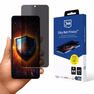 3mk Silky Matt privātuma aizsargstikls Motorola Moto G06 / Moto G06 Power viedtālrunim