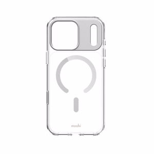 Moshi iGlaze MagSafe vāciņš ierīcei iPhone 17 Pro Max, “Luna Silver” krāsā