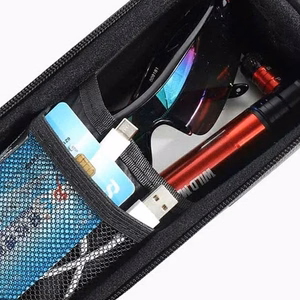 WILDMAN ceļojumu soma velosipēda rāmim ar rāvējslēdzēju, 1L (4 "- 7"), XS2, melna