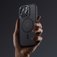 Benks Magnētiskais Mist viedtālruņa apvalks Metal Frame Iphone 16 Plus melns