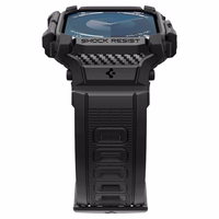 Spigen Rugged Armor Pro siksniņa viedtālruņa apvalks Apple Watch 10 (42mm) - melns